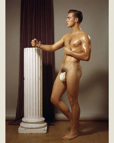 Gay interest white male posing - male,