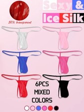 6PK MENS MESH SEE THRU SHEER