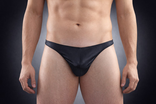 Men wet look cire - wet, thong