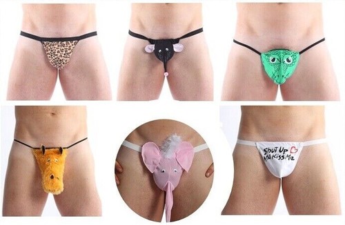 Mens novelty thong leopard - mens,