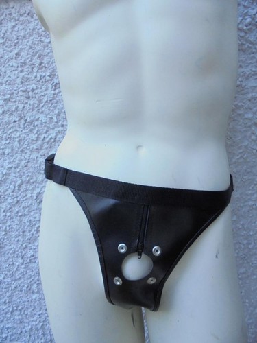 Vinyl peekaboo posing pouch