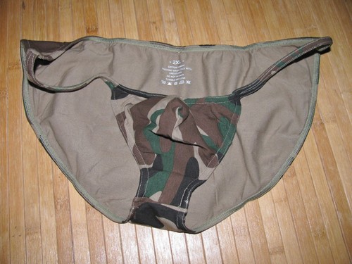 Camouflage posing strap brief - strap,