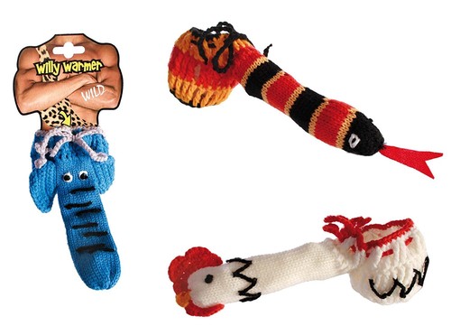 Men knitted willy warmer - knitted,